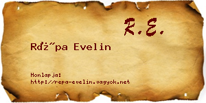 Répa Evelin névjegykártya